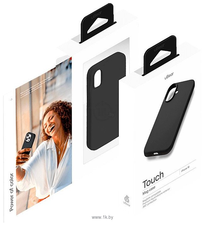 Фотографии uBear Touch Mag Case для Apple iPhone 16 (черный)