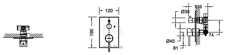 Фотографии Bravat ARC P69193C-2-ENG с встроенным механизмом D982CP-A