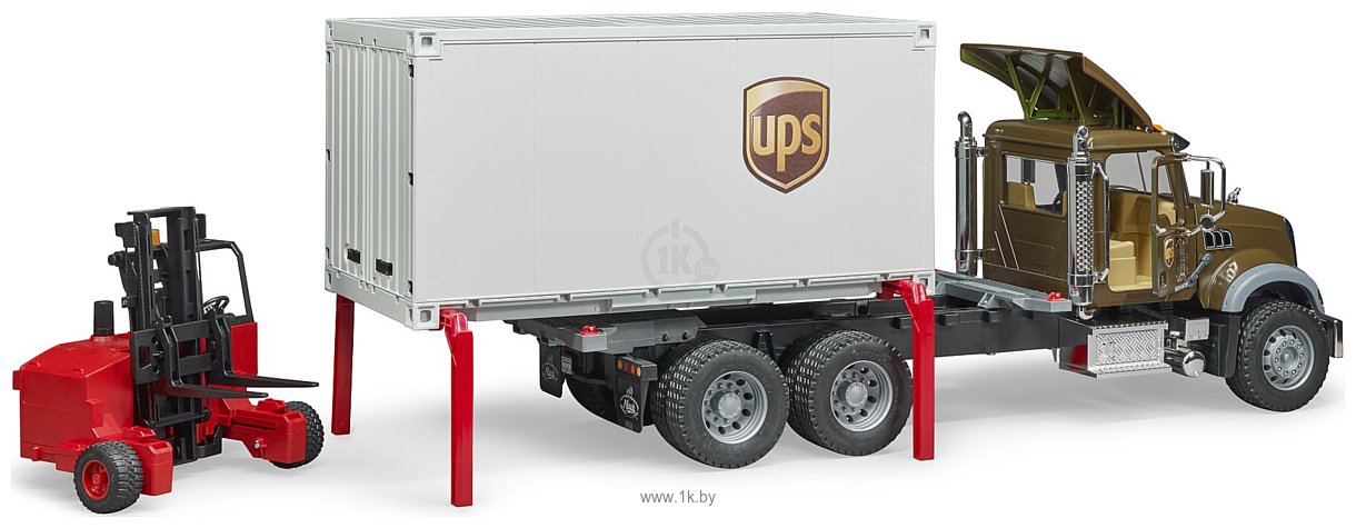 Фотографии Bruder MACK Granite UPS logistics truck 02828