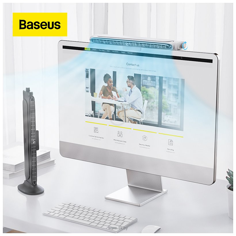 Фотографии Baseus Refreshing Monitor Clip-On & Stand-Up Desk Fan Black ACQS000001