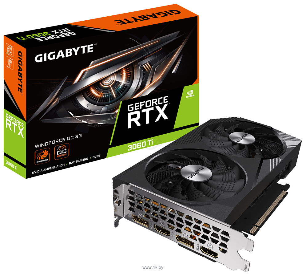 Фотографии Gigabyte GeForce RTX 3060 Ti Windforce OC 8G (GV-N306TWF2OC-8GD) (rev. 2.0)