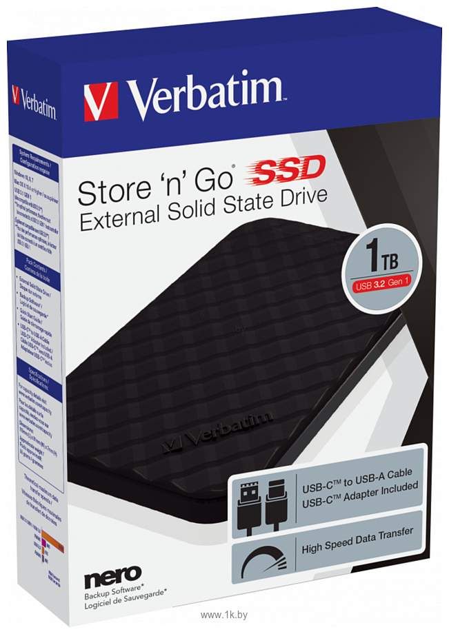 Фотографии Verbatim Store ‘n’ Go USB 3.2 Gen1 1TB 53230 (черный)