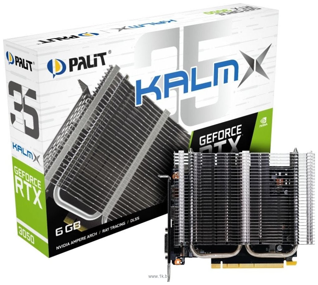 Фотографии Palit GeForce RTX 3050 KalmX 6GB (NE63050018JE-1070H)
