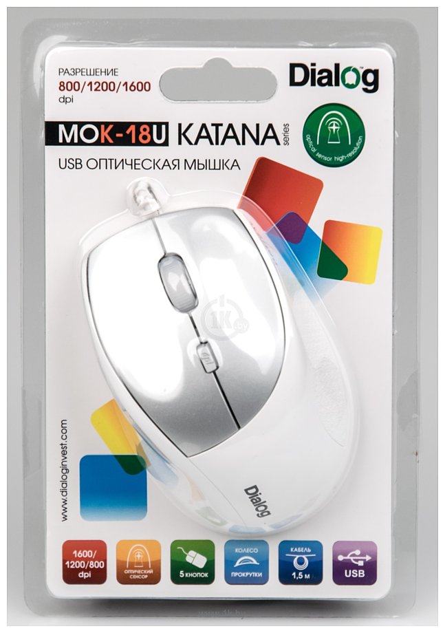 Фотографии Dialog MOK-18U White USB