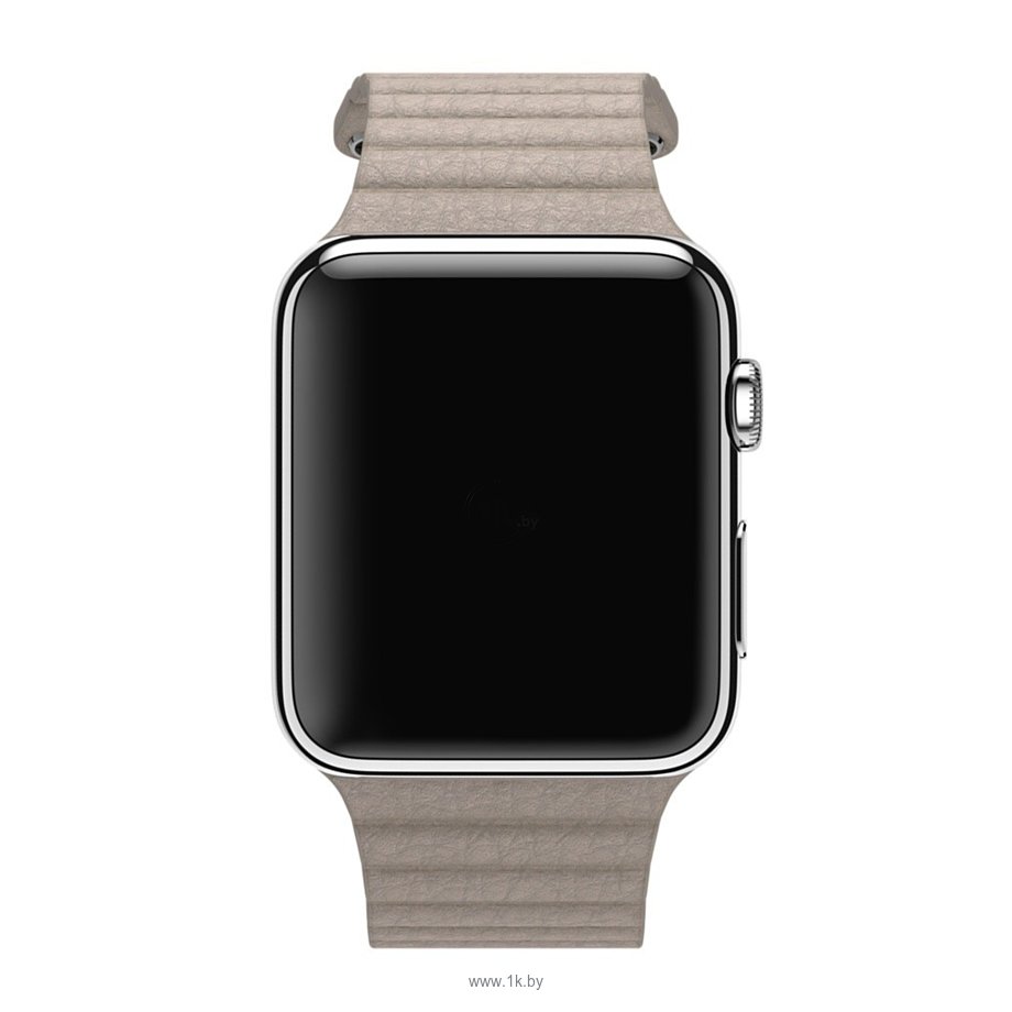 Фотографии Apple Watch 42mm Stainless Steel with Stone Leather Loop (MJ432)