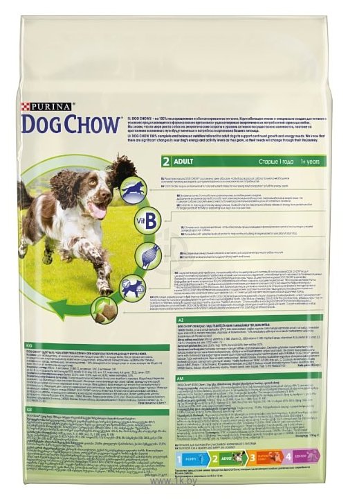 Фотографии DOG CHOW (2.5 кг) Adult с ягненком для взрослых собак