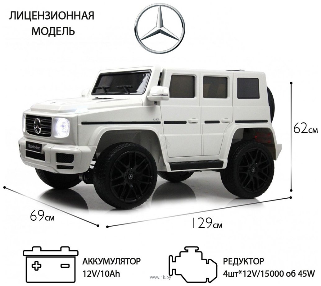 Фотографии RiverToys Mercedes-Benz G500 E333EE (белый)