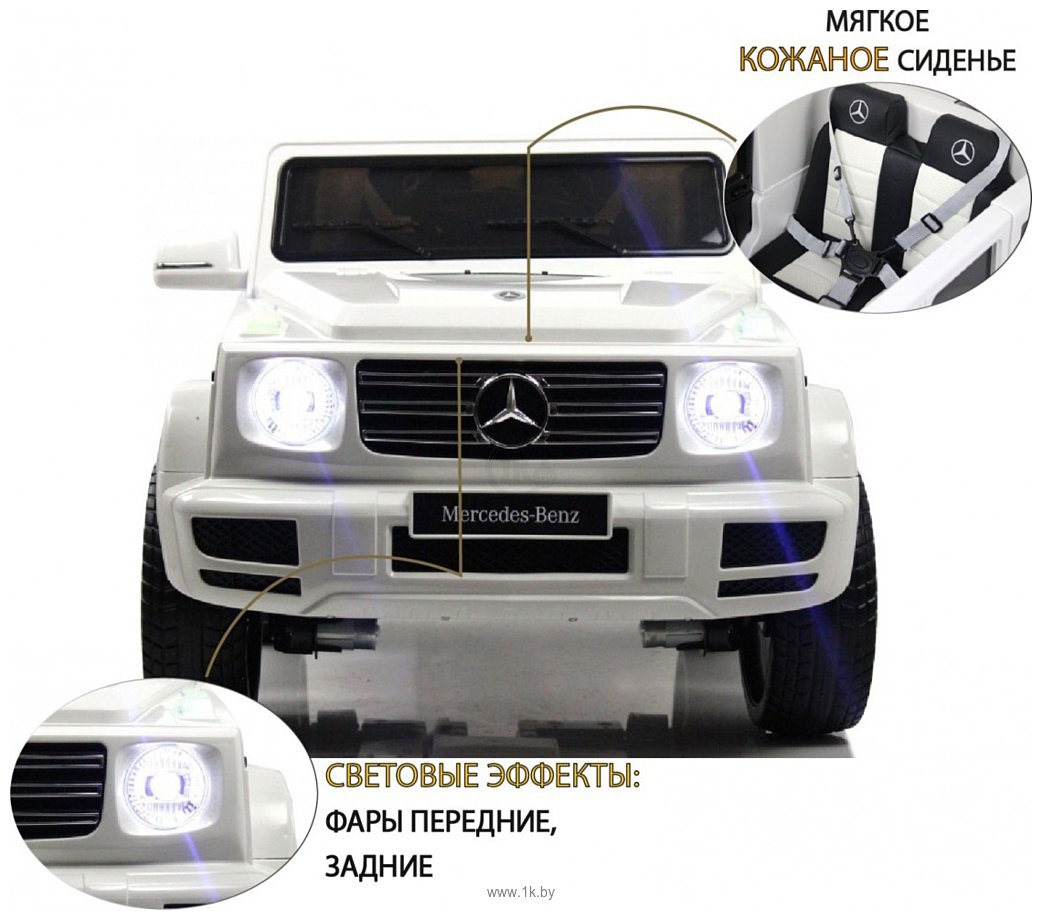 Фотографии RiverToys Mercedes-Benz G500 E333EE (белый)