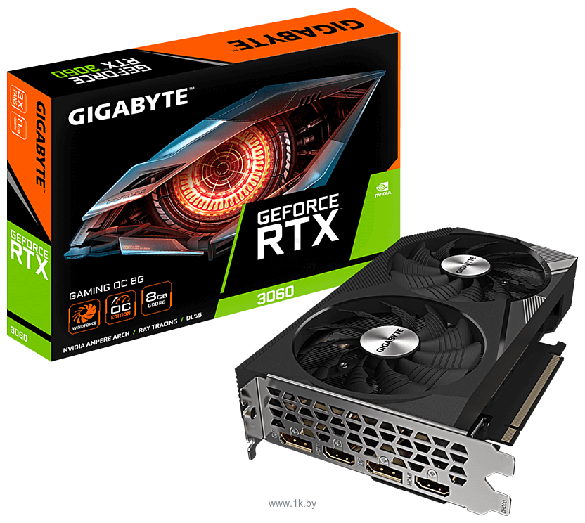 Фотографии Gigabyte GeForce RTX 3060 Gaming OC 8G GV-N3060GAMING OC-8GD (rev. 2.0)