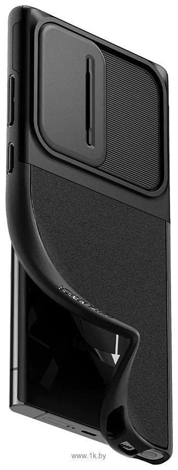 Фотографии Spigen Optik Armor для Galaxy S22 Ultra ACS04281 (черный)