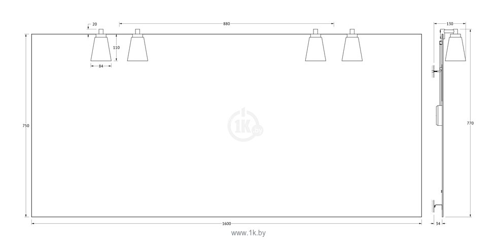 Фотографии Ellux Laguna 160х75 (LAG-A4 0219)