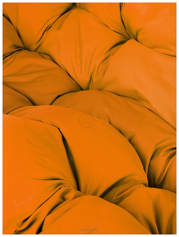 Фотографии M-Group Лежебока 11180207 (с коричневым ротангом/оранжевая подушка)