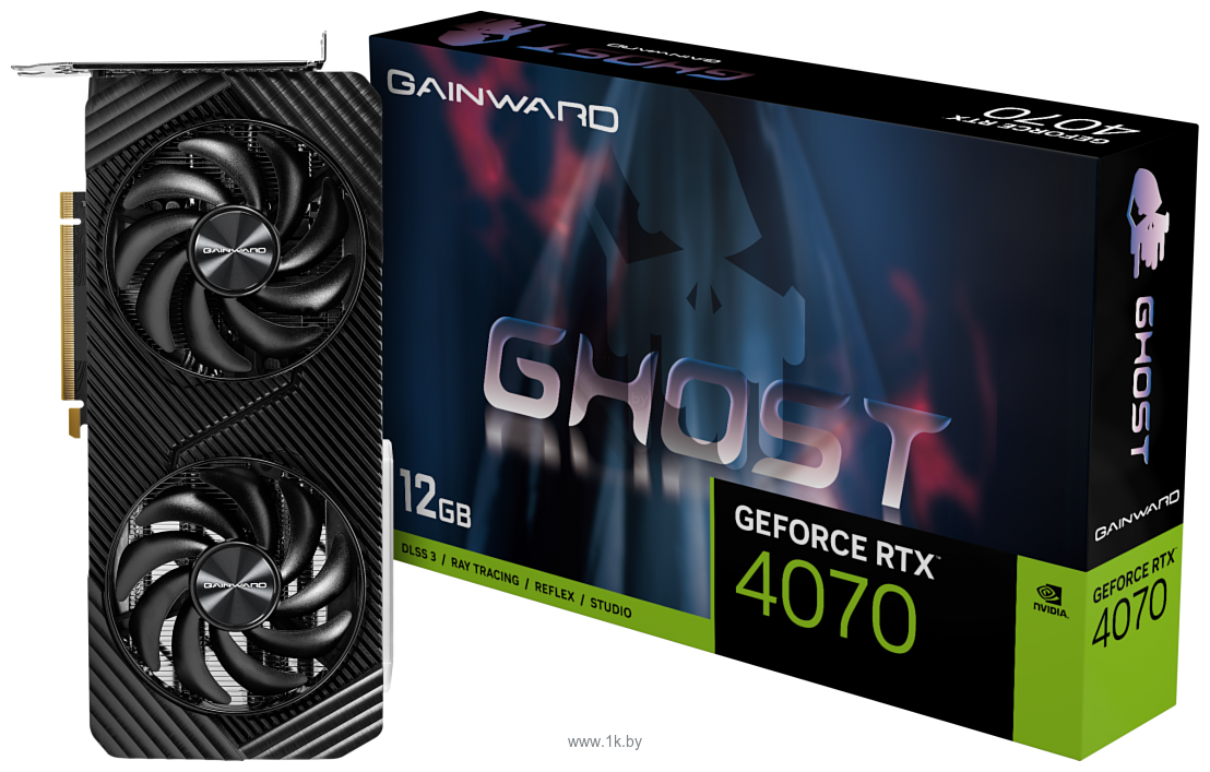Фотографии Gainward GeForce RTX 4070 Ghost 12GB (NED4070019K9-1047B)