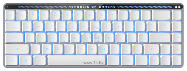 Фотографии ASUS ROG Falchion Moonlight White ASUS RX Low Profile Blue