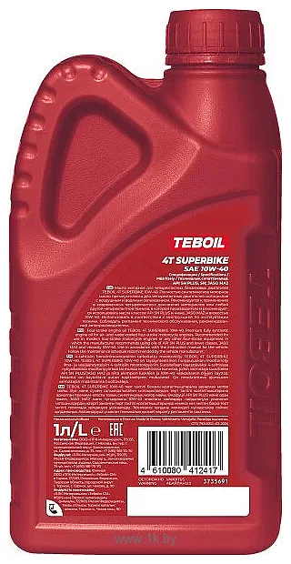 Фотографии Teboil 4T Superbike 10W-40 1л Фотографии Teboil 4T Superbike 10W-40 1л