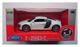 Фотографии Welly Audi R8 V10 43633 (белый)