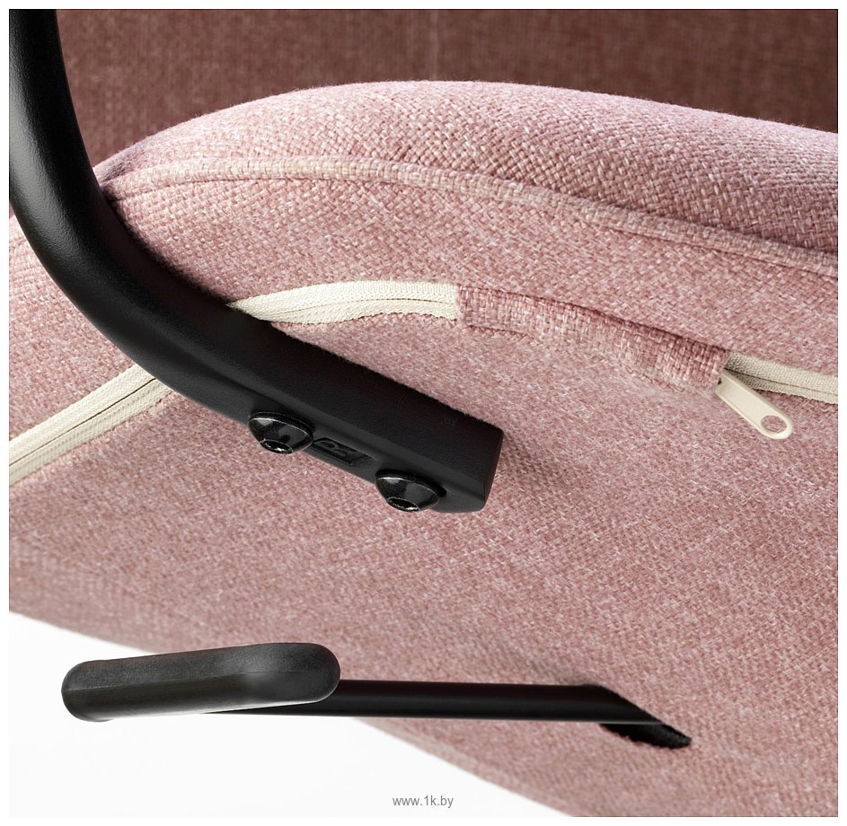 Фотографии Ikea Лонгфьелль 193.863.61 (гуннаред светло-коричнево-розовый/черный)