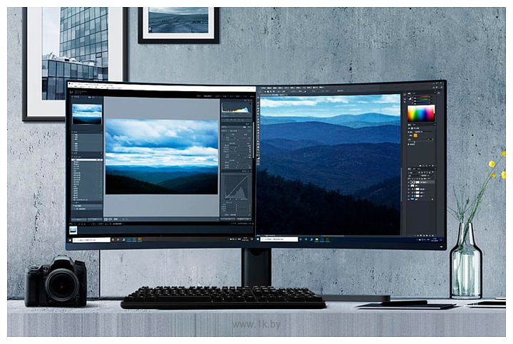 Фотографии Xiaomi Mi Curved Gaming Monitor 34" XMMNTWQ34 (китайская версия)