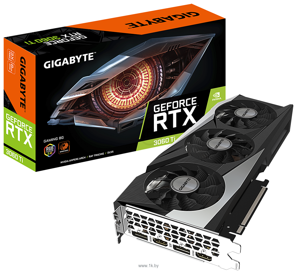Фотографии Gigabyte GeForce RTX 3060 Ti Gaming 8G (GV-N306TGAMING-8GD) (rev. 2.0)