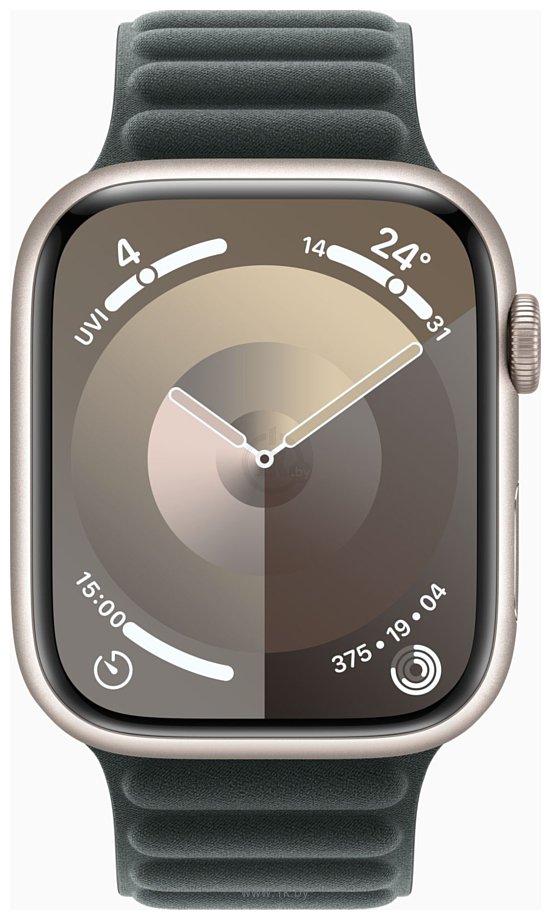Фотографии Apple Watch Series 9 45 мм (алюминиевый корпус, замшевый ремешок S/M)