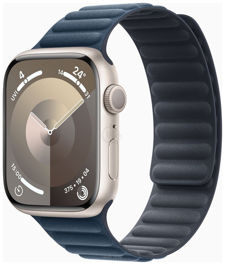 Фотографии Apple Watch Series 9 45 мм (алюминиевый корпус, замшевый ремешок S/M)