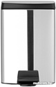 Brabantia Pedal Bin Silent 10 л прямоугольное (стальной матовый)