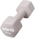 Гантель Starfit DB-201 5 кг (тепло-серый пастель)