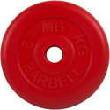 Диск MB Barbell Стандарт 26 мм (1x5 кг, красный)