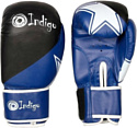 Перчатки для единоборств Indigo PS-505 (12 oz, черный/синий)