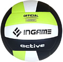 Мяч Ingame Active (5 размер, белый/зеленый/черный)
