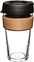 Многоразовый стакан KeepCup Brew Cork L Black 454мл (черный)
