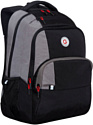 Школьный рюкзак Grizzly RU-330-1 (черный/серый)