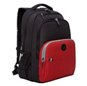 Школьный рюкзак Grizzly RU-330-6 (черный/красный)