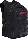 Школьный рюкзак Grizzly RU-338-3 (черный/красный)