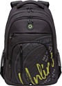 Городской рюкзак Grizzly RU-336-3 (черный/салатовый)