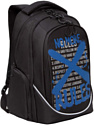 Школьный рюкзак Grizzly RU-335-2 (черный/синий)