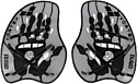 Лопатки для плавания ARENA Vortex Evolution Hand Paddle 95232 15 (р. M, серебряный/черный)