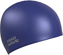 Шапочка для плавания Mad Wave Metal (темно-синий)