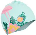 Шапочка для плавания Onlytop Фламинго на цветке 7316252