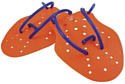Лопатки для плавания Salvas FA040 (M, оранжевый)