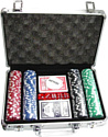 Настольная игра Zez Набор для покера в чемодане 200 фишек S-1