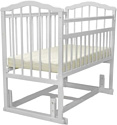 Классическая детская кроватка Массив Гном 5 (белый)