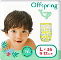 Подгузники Offspring L 9-13 кг Лимоны (36 шт)