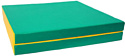 Cпортивный мат КМС №8 складной 200x100x10 (зеленый/желтый)