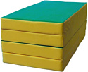 Cпортивный мат КМС №5 складной 200x100x10 (зеленый/желтый)