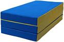 Cпортивный мат КМС №4 складной 150x100x10 (синий/желтый)