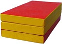 Cпортивный мат КМС №4 складной 150x100x10 (красный/желтый)