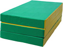 Cпортивный мат КМС №4 складной 150x100x10 (зеленый/желтый)