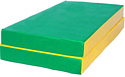 Cпортивный мат КМС №3 складной 100x100x10 (зеленый/желтый)
