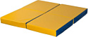 Cпортивный мат КМС №11 складной 100x100x10 (синий/желтый)